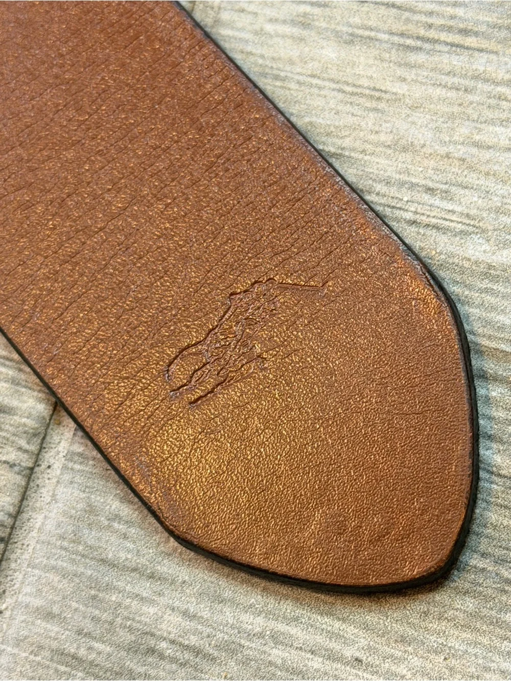 Polo Ralph Lauren Leather Belt Brown 125 Cm Mens Size 50 EUC